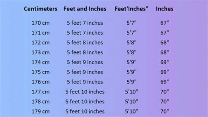 4.7 cm to feet and inches