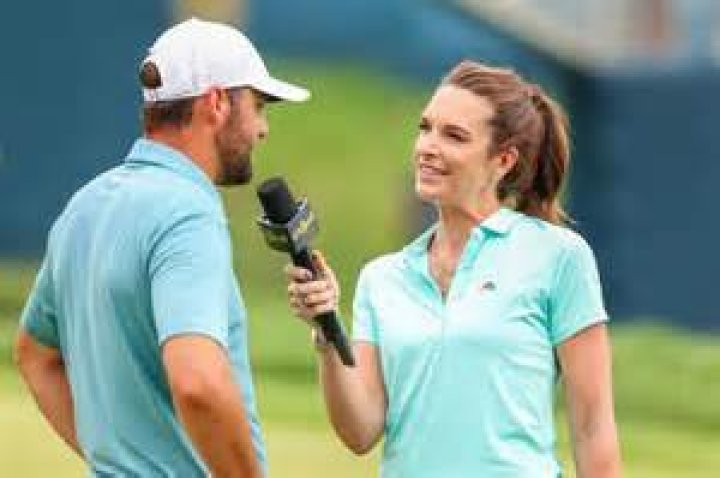 Cara Banks Is Pregnant With Husband Oliver Banks Details About The Golf Reporter Recent Baby Bum