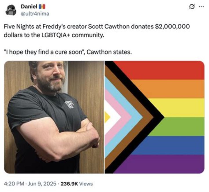 Is Scott Cawthon anti-LGBTQ? Internet says 'gay people rejoice his retirement' ·