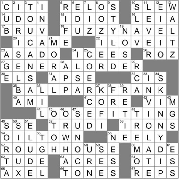 LA Times Instruction in an early computer language? Crossword Clue 13 letters Answer