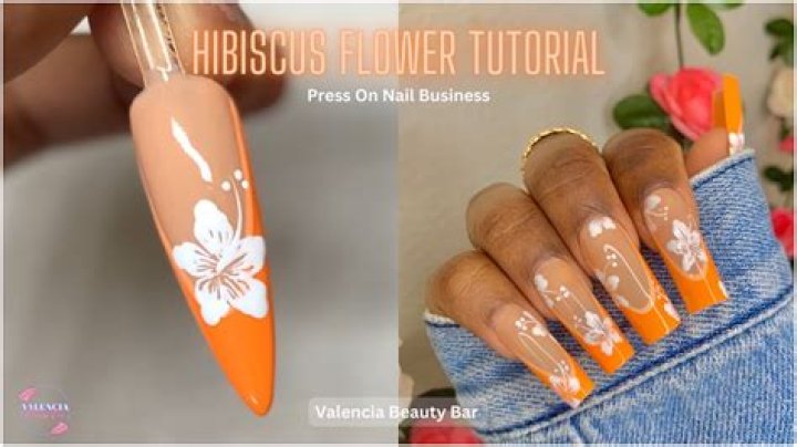 This Viral Hibiscus Flower Nail Art Tutorial Is Actually Genius ·